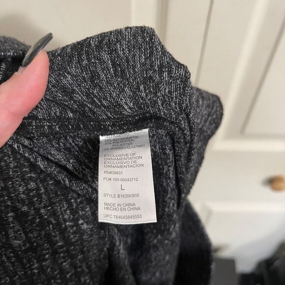 Democracy Womens Gray Pull On Stretch Zip Ankle DRing Waisted Jogger Pants Large - Picture 7 of 10